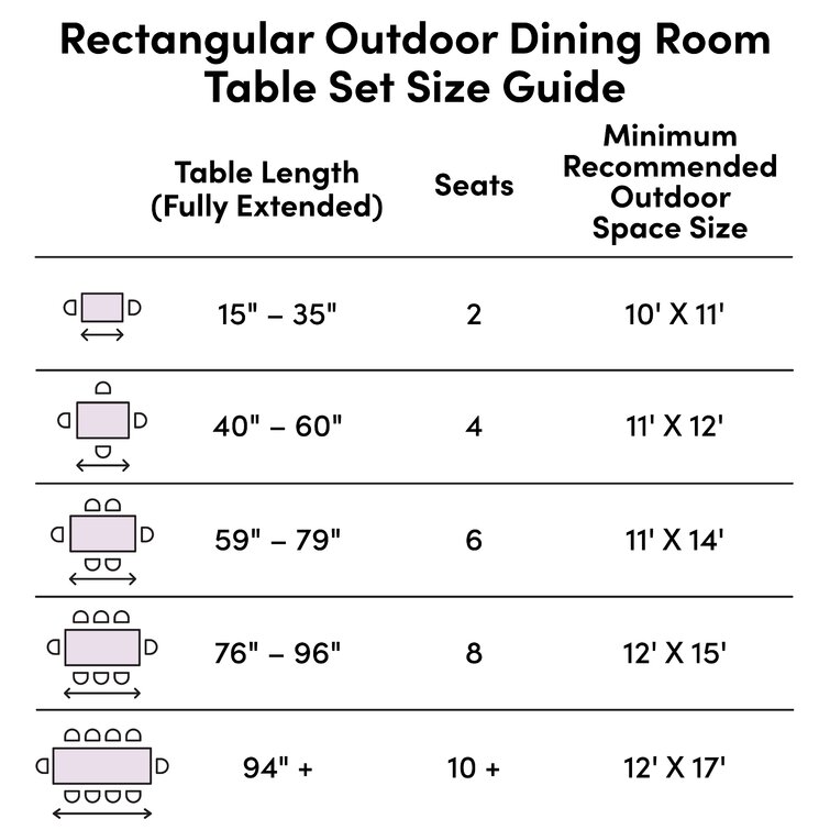 Lark Manor Andrick 8 Person Rectangular Outdoor Dining Set